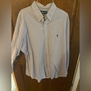 Ralph Lauren Long Sleeve Classic Fit Plaid Button Down